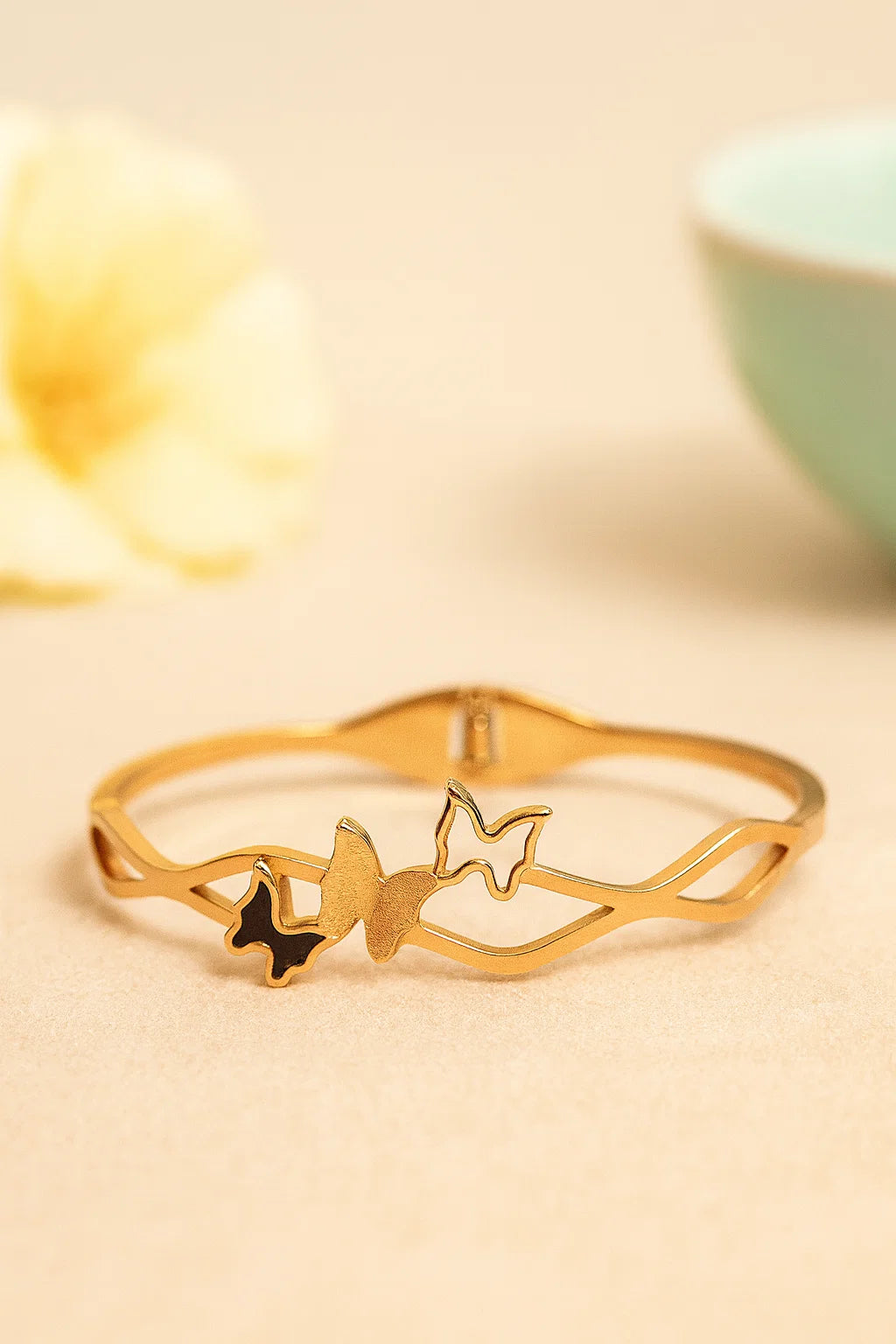Butterfly Anti-Tarnish Adjustable Bracelet(Gold)