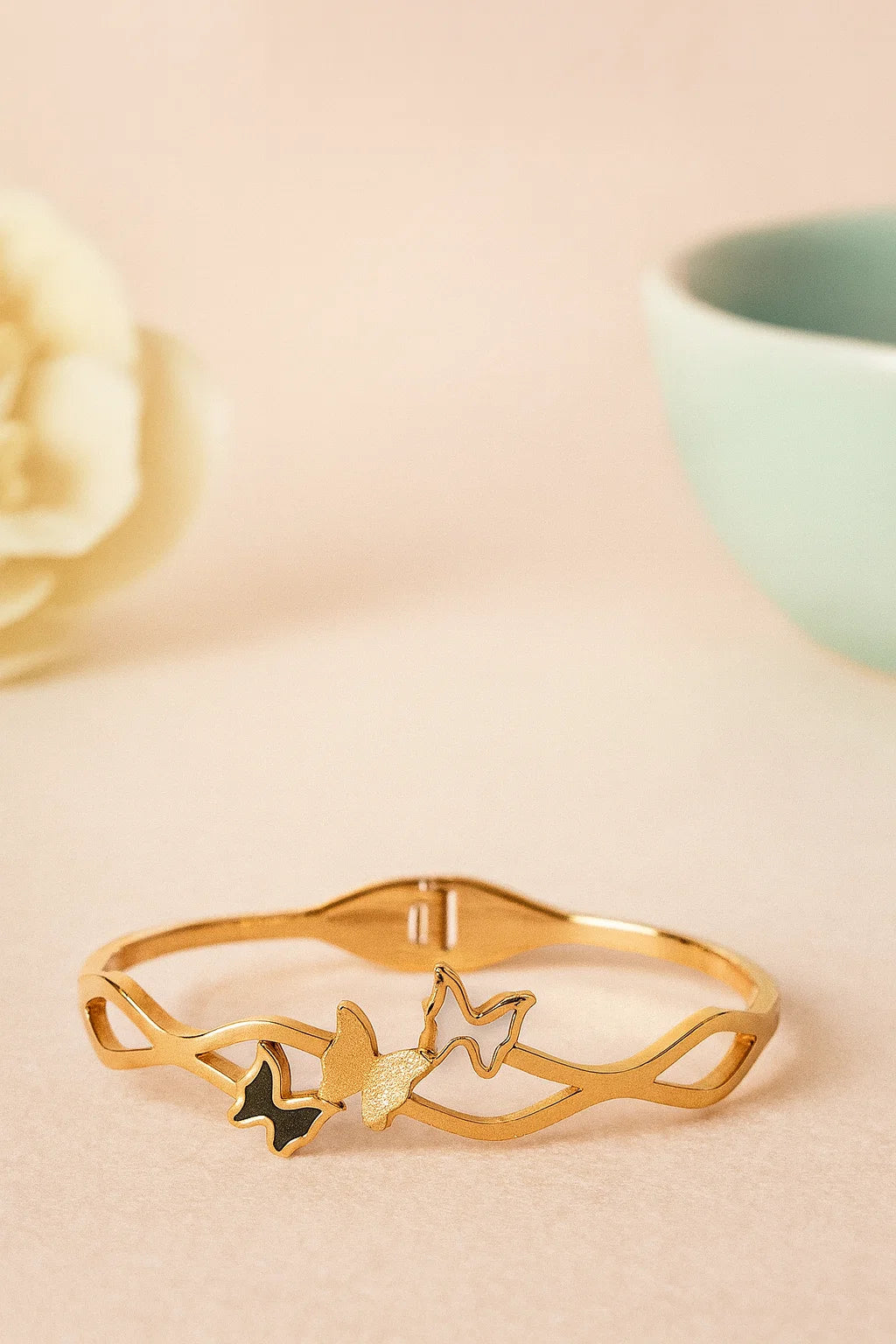 Butterfly Anti-Tarnish Adjustable Bracelet(Gold)